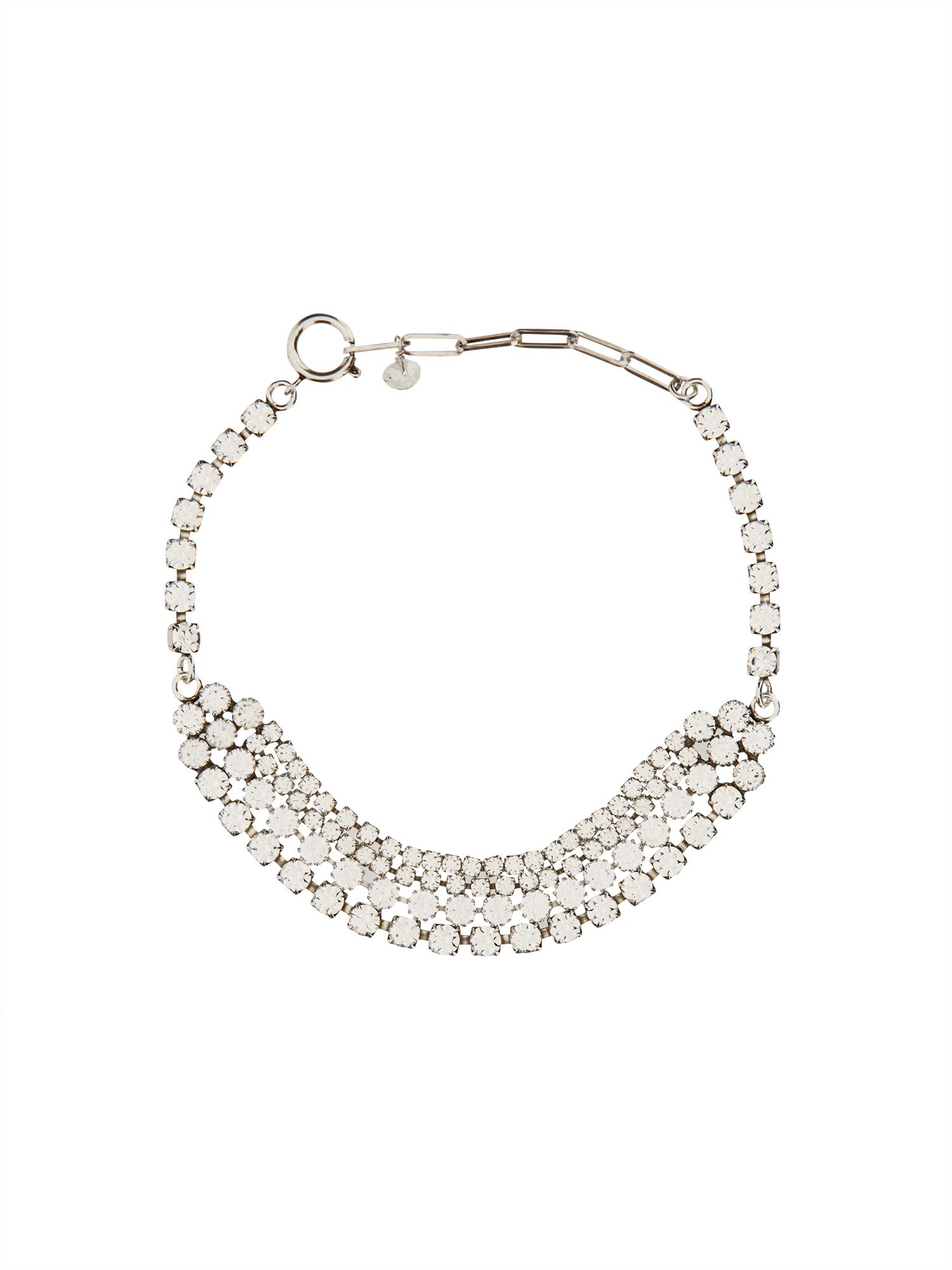 Shop Isabel Marant Brass Necklace In Silver