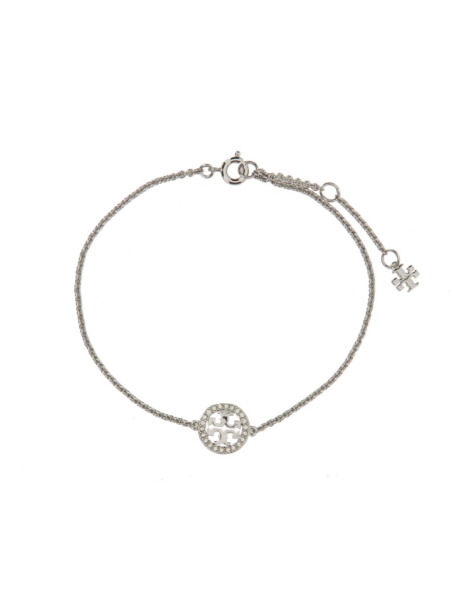 TORY BURCH BRACCIALE MILLER A CATENA CON PAVÉ