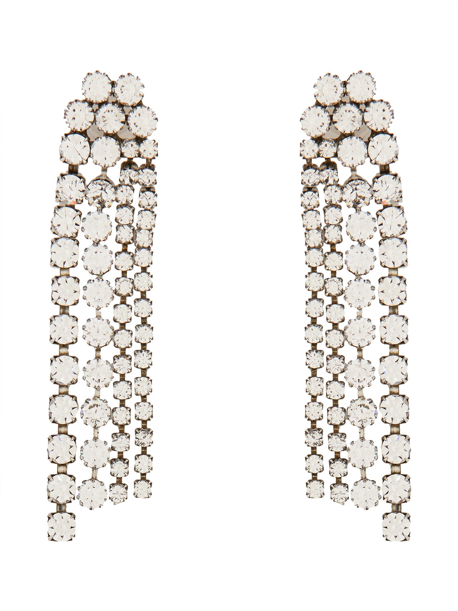 Isabel Marant Earrings With Crystals In Silver