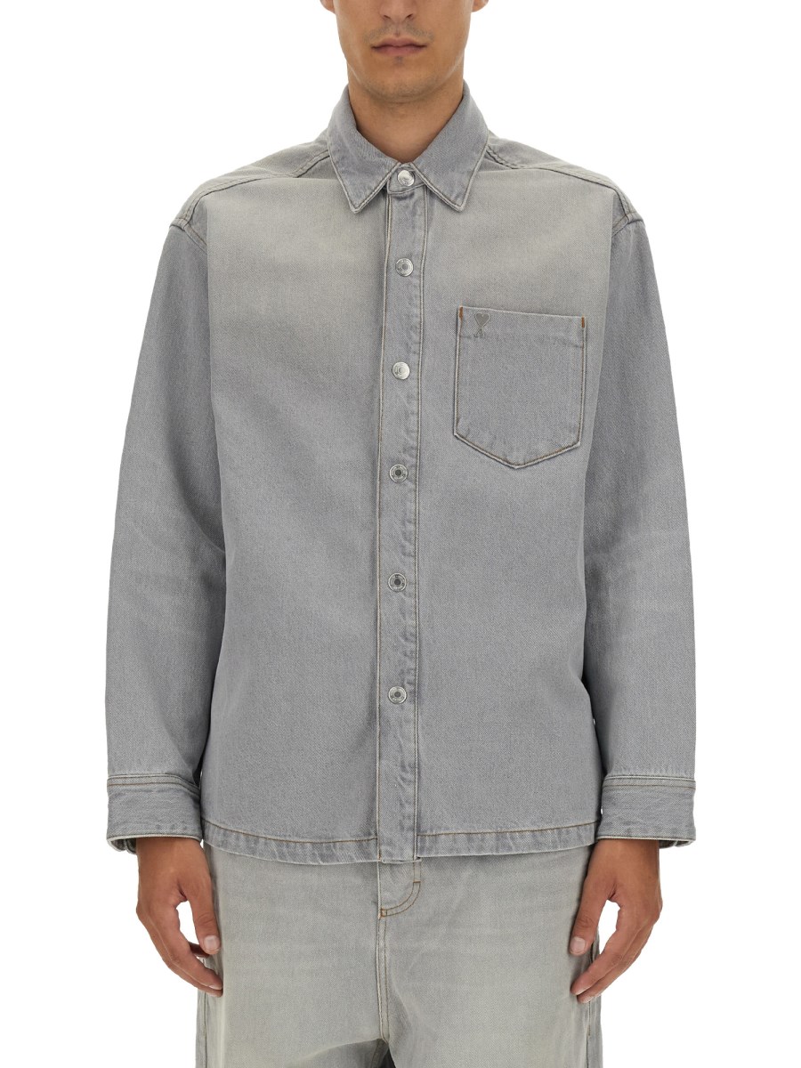 Ami on sale denim shirt