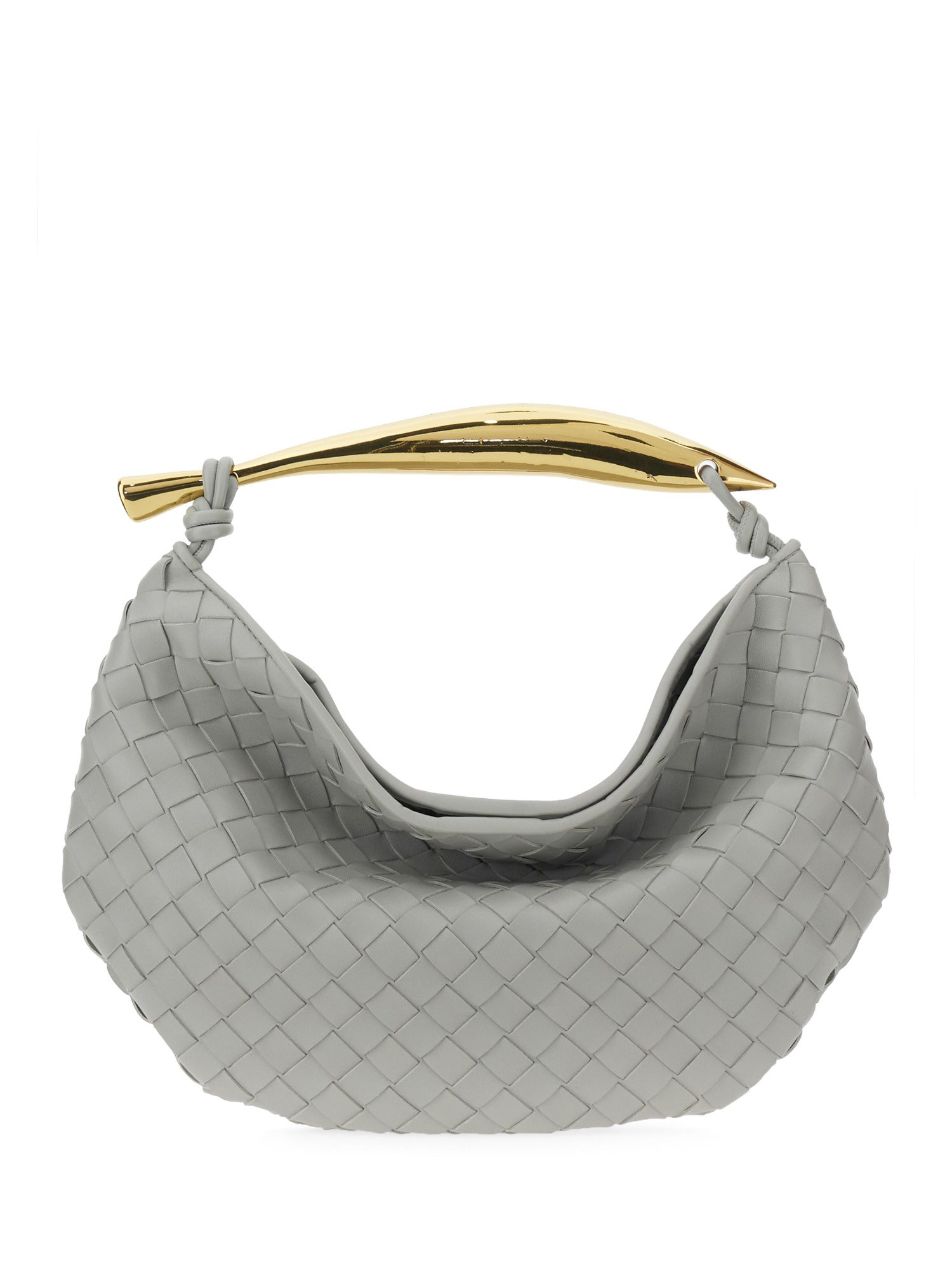 Bottega Veneta Sardine Leather Tote Bag In Grey