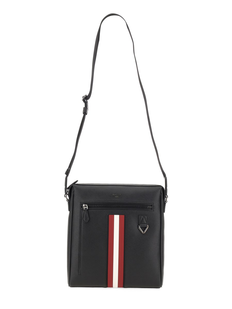 Bally leather messenger bag online