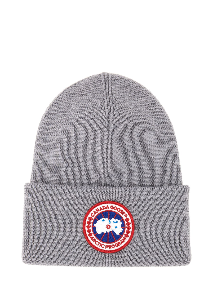 Canada goose white beanie hotsell