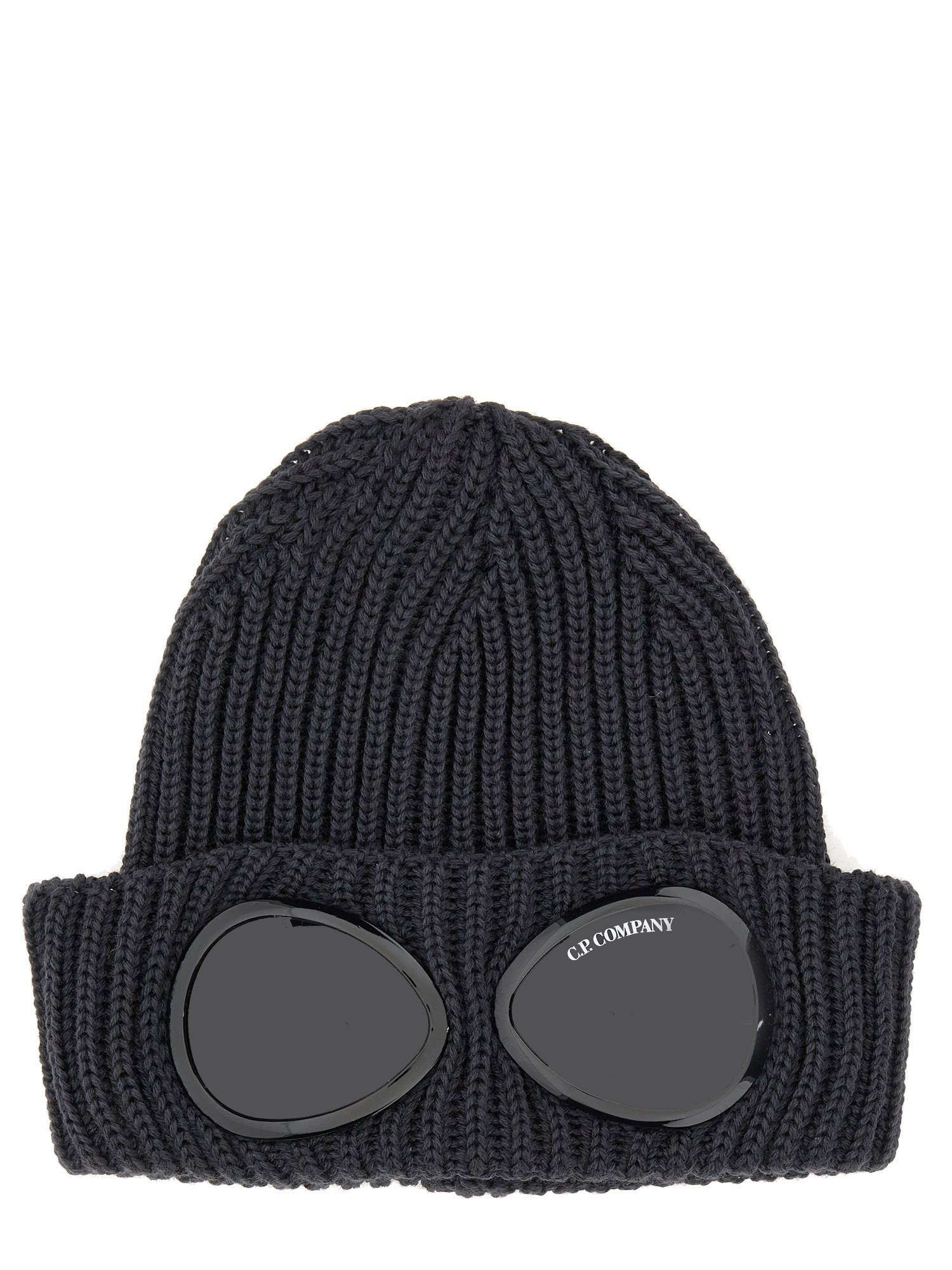 C.P. COMPANY KNIT HAT WITH GOGGLE