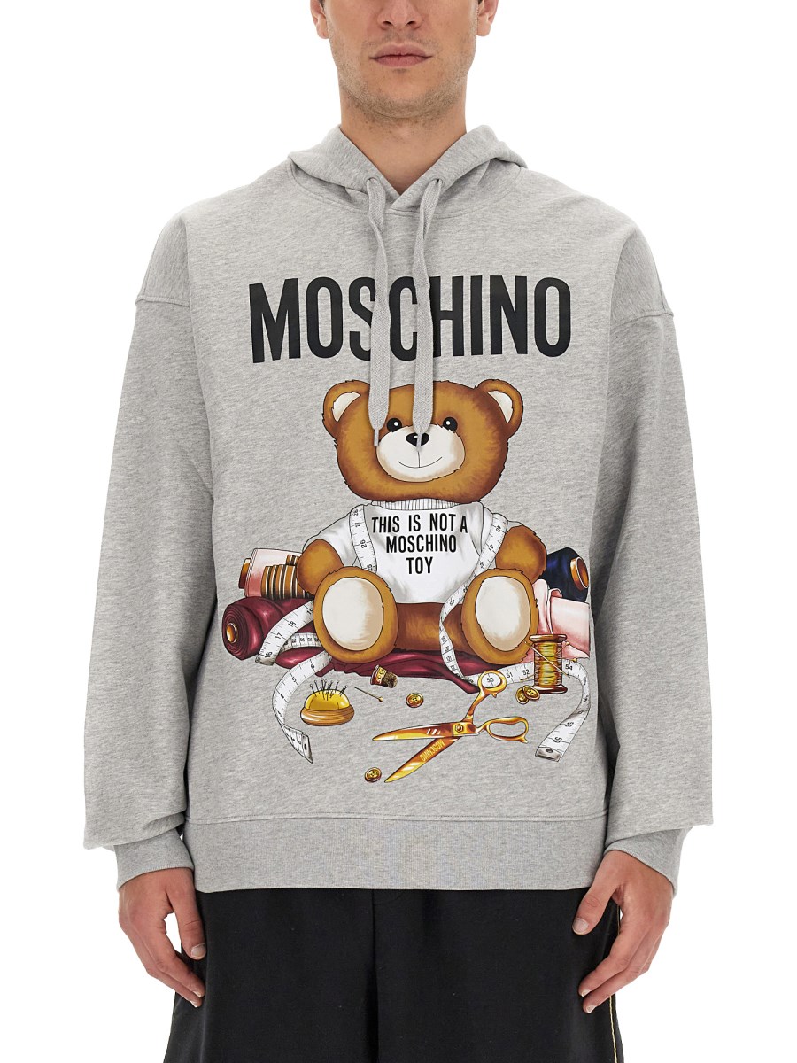 MOSCHINO COTTON SWEATSHIRT WITH TEDDY PRINT Eleonora Bonucci