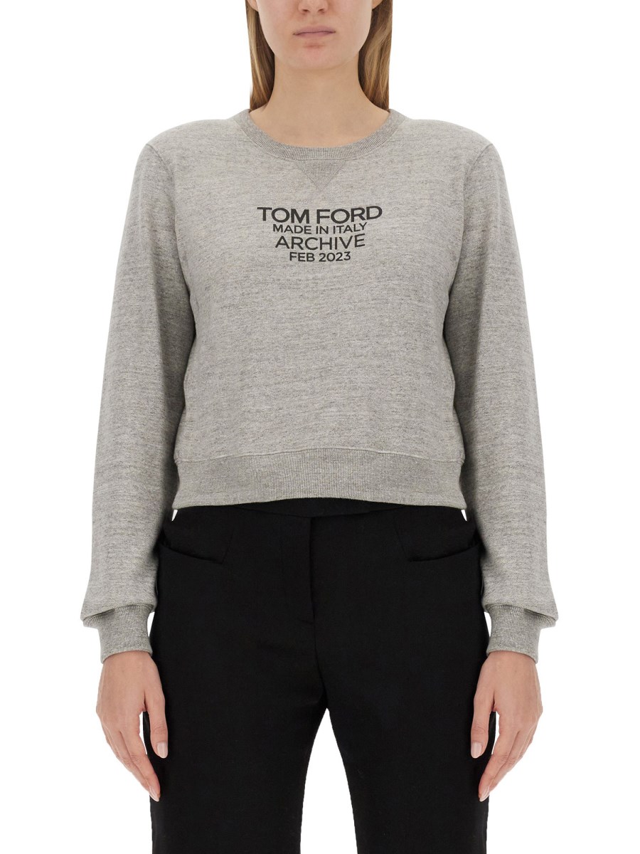 TOM FORD - SWEATSHIRT WITH LOGO - Eleonora Bonucci