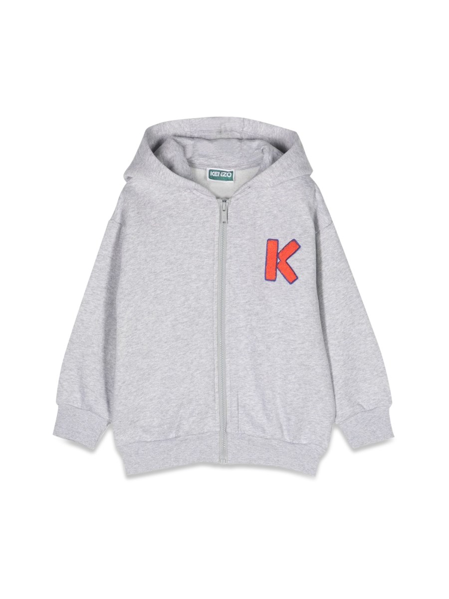 KENZO felpa con zip e cappuccio k