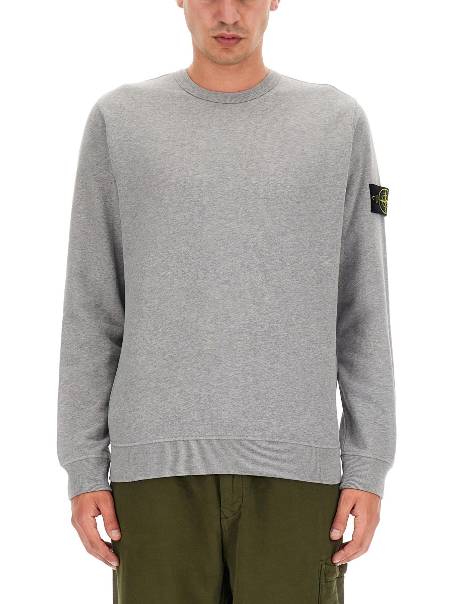 STONE ISLAND COTTON SWEATSHIRT WITH LOGO Eleonora Bonucci