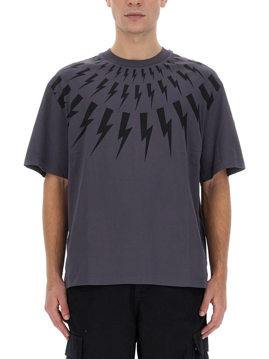 NEIL BARRETT T-SHIRT CON STAMPA