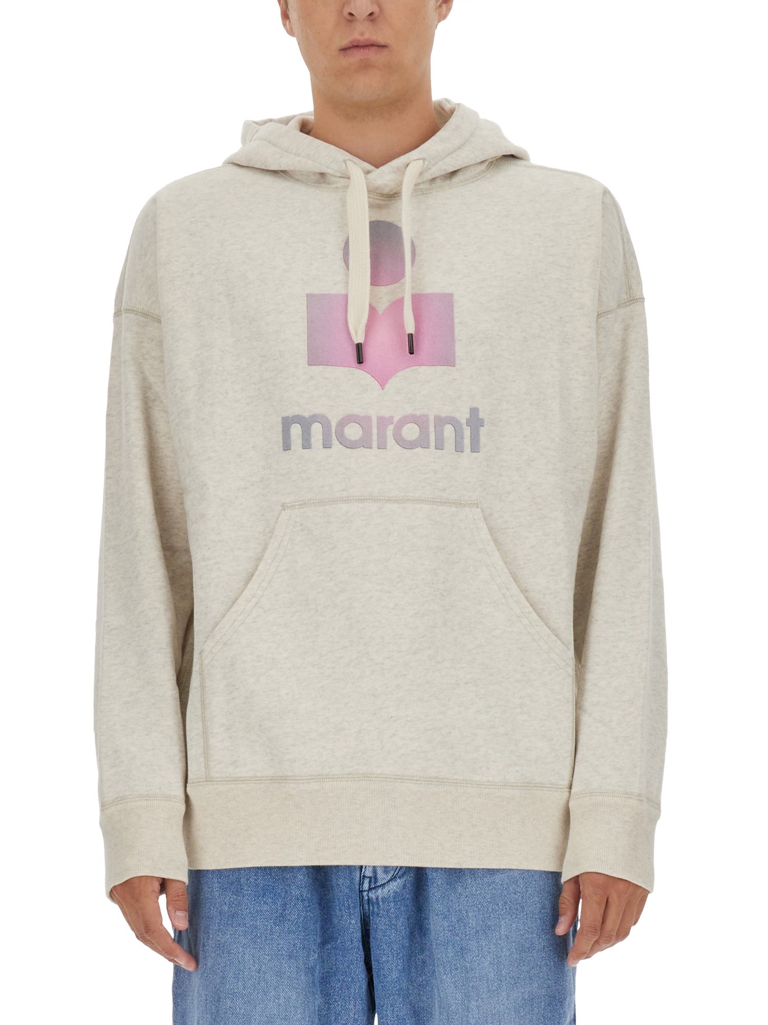 Marant Miley Sweatshirt In Powder