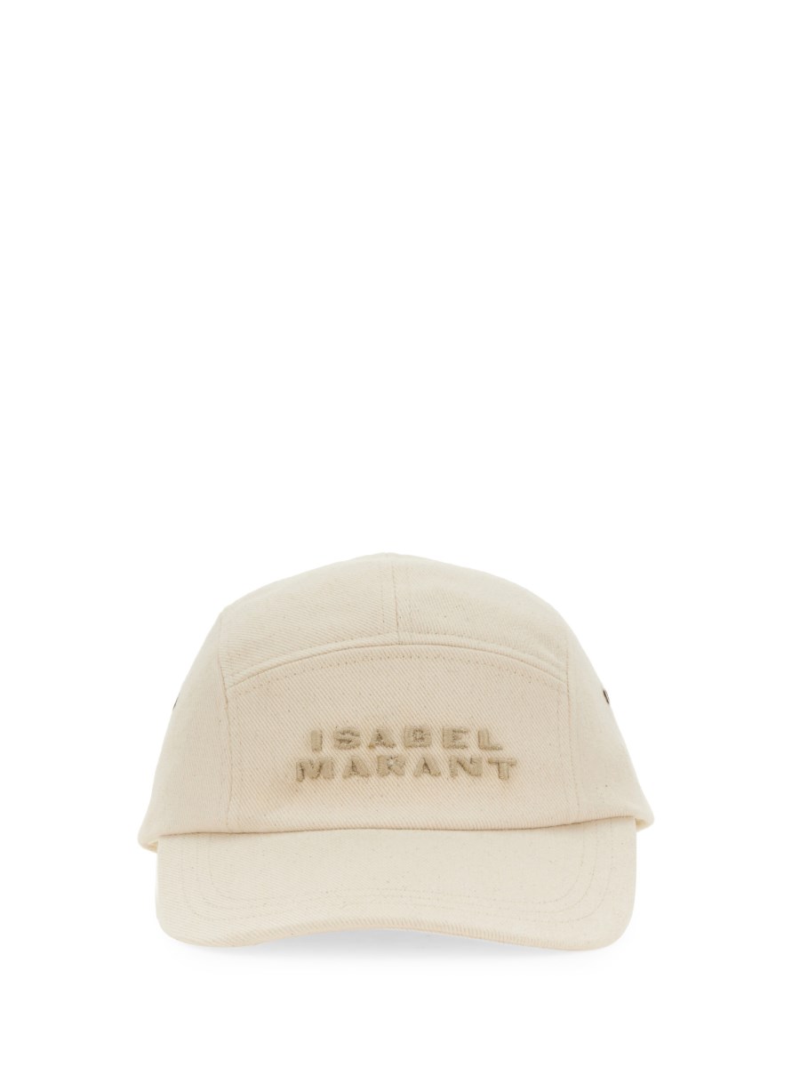 ISABEL MARANT CAPPELLO IN TELA DI COTONE CON LOGO