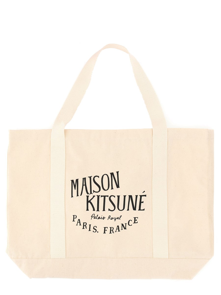 MAISON KITSUNÉ BORSA PALAIS ROYAL IN TELA DI COTONE