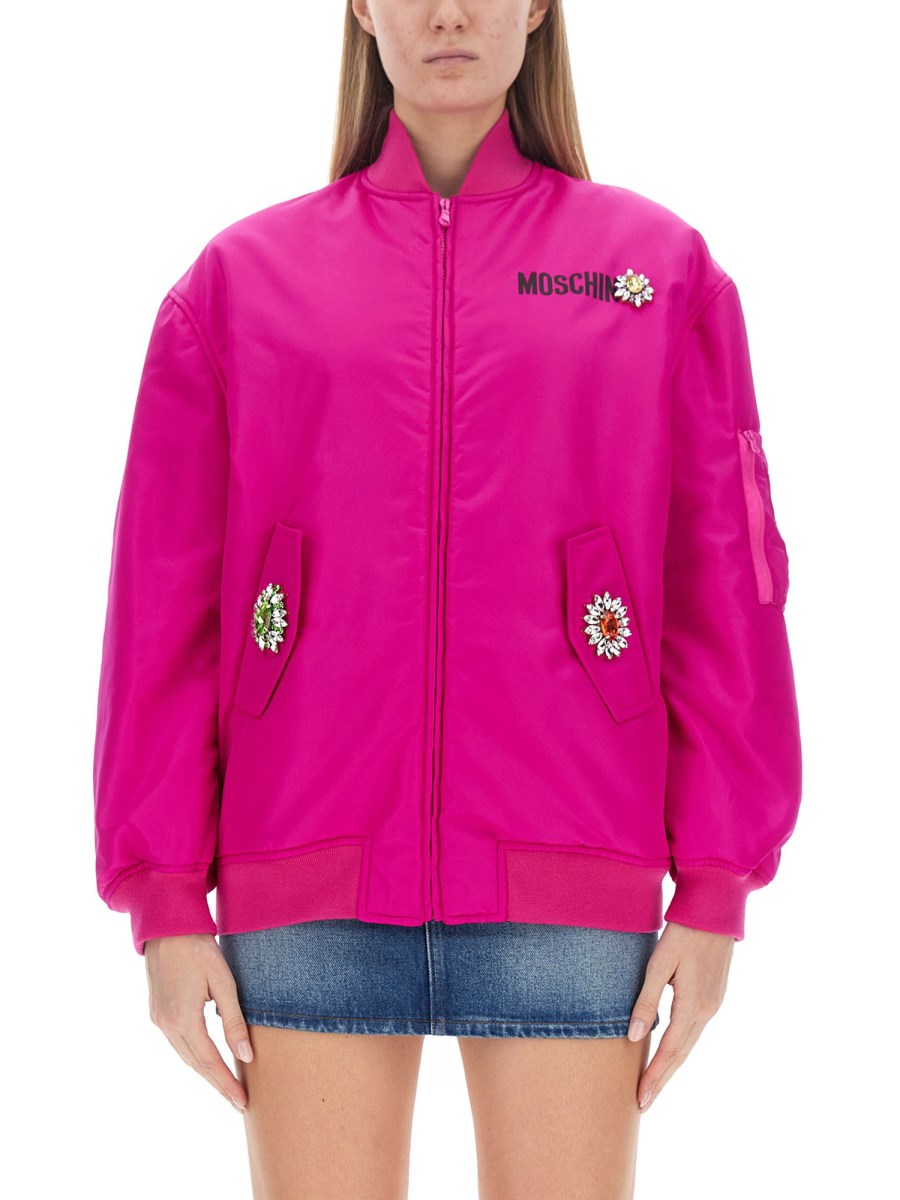 Moschino bomber outlet jacket womens