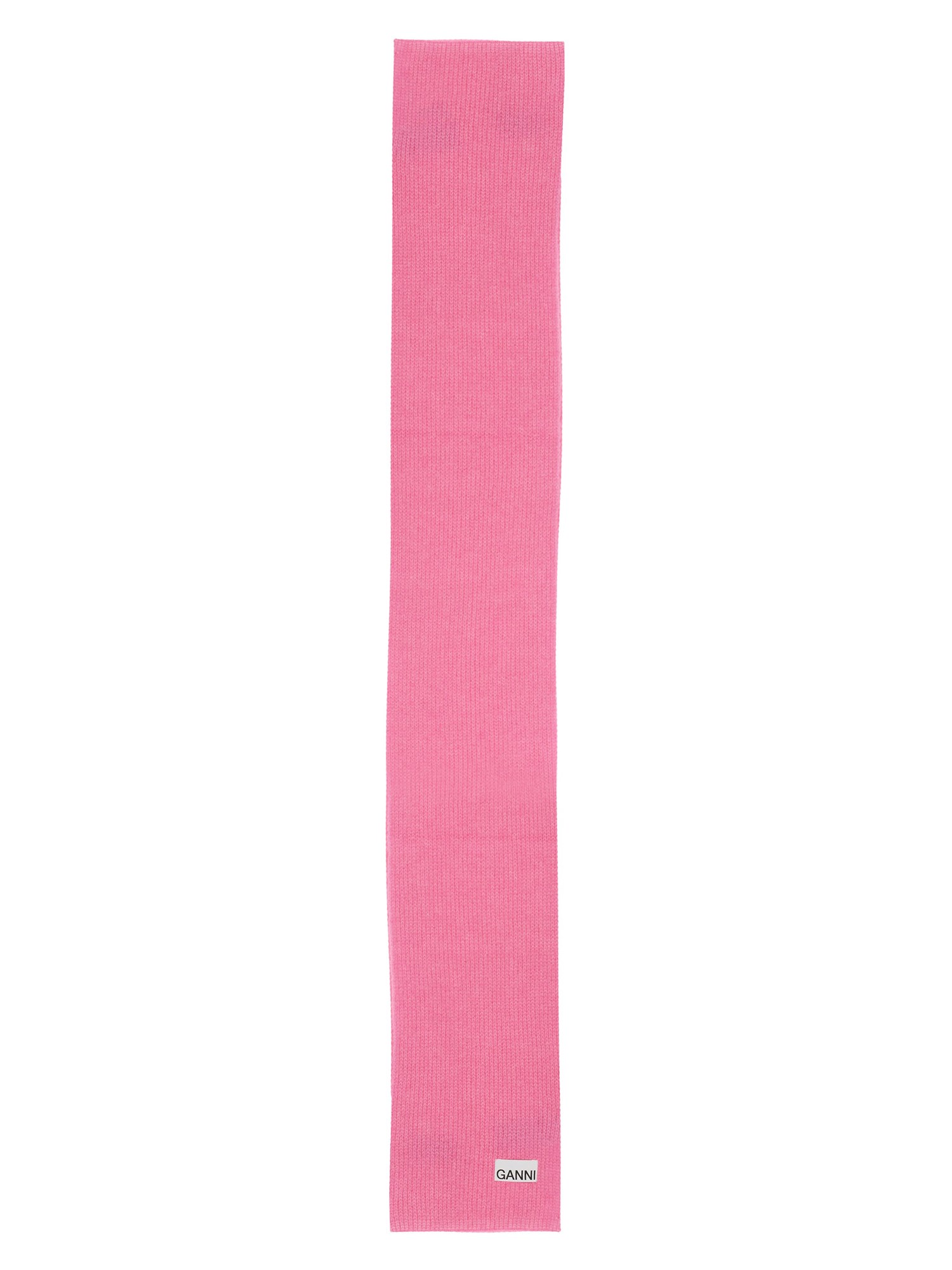 ganni scarf with logo