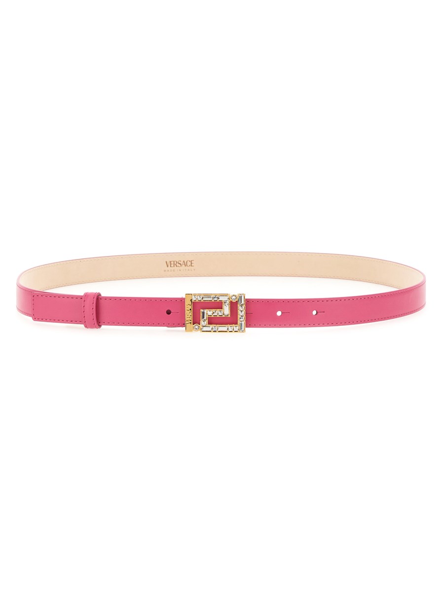 Pink versace outlet belt