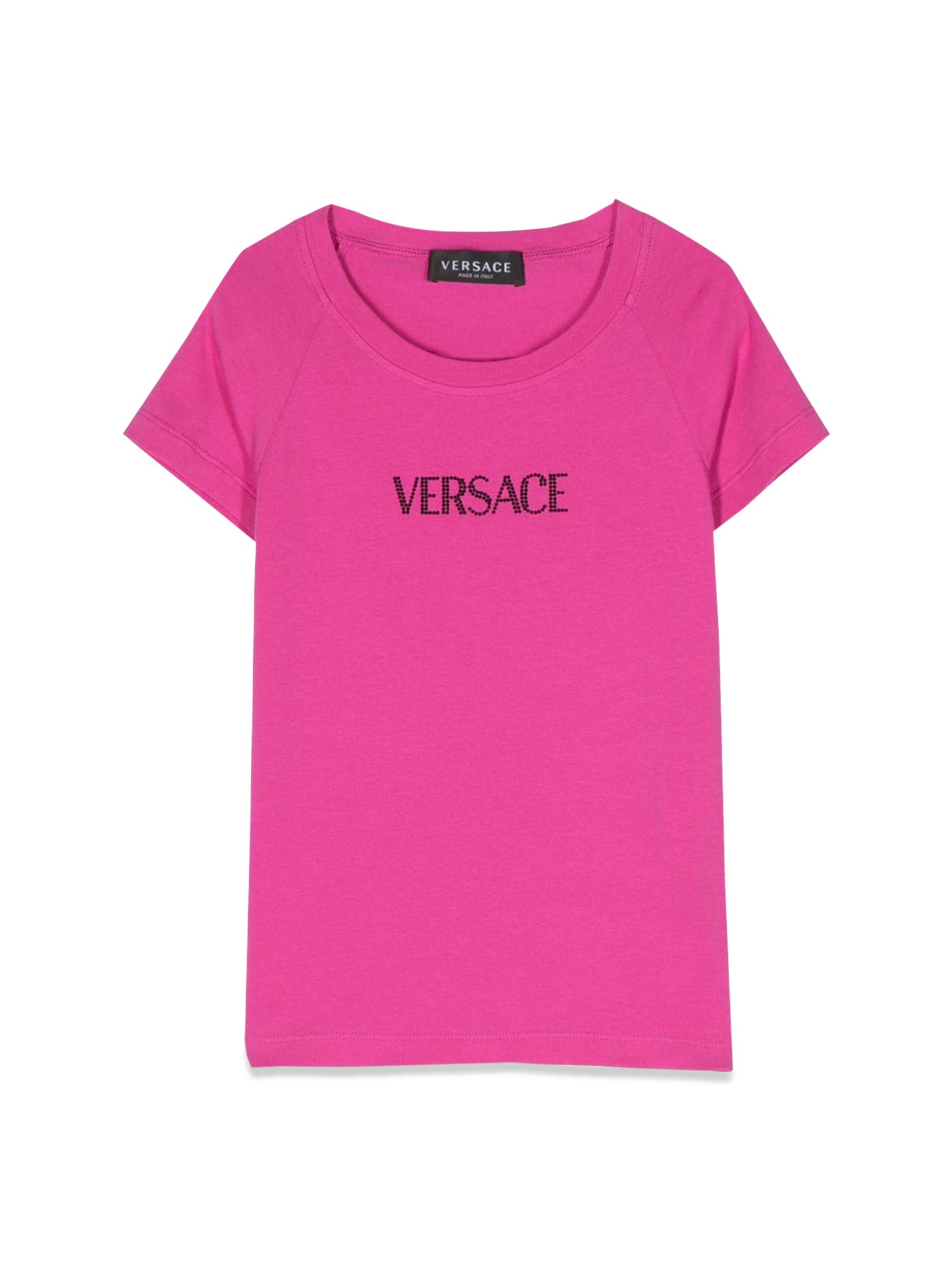versace rhinestone logo t-shirt