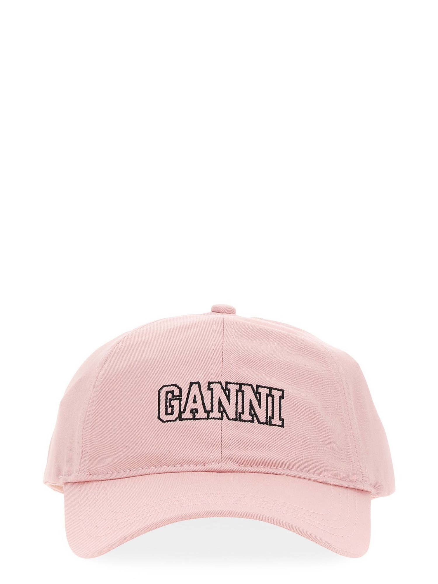 ganni baseball hat with logo