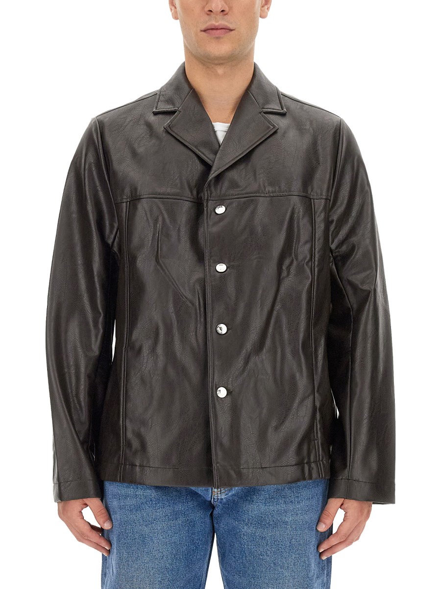 SÉFR - FRANCIS LEATHERETTE JACKET - Eleonora Bonucci SÉFR - FRANCIS LEATHERETTE JACKET - Eleonora Bonucci