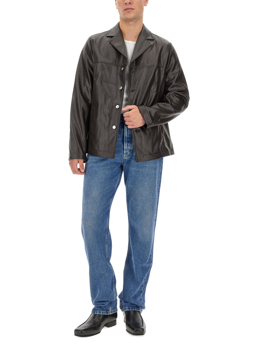 SÉFR - FRANCIS LEATHERETTE JACKET - Eleonora Bonucci SÉFR - FRANCIS LEATHERETTE JACKET - Eleonora Bonucci