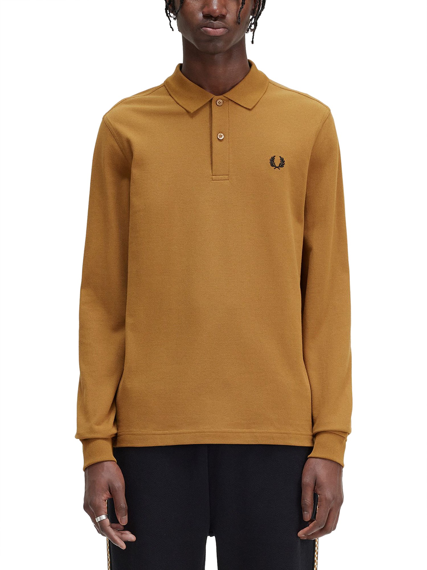 Fred Perry Polo With Logo In Brown