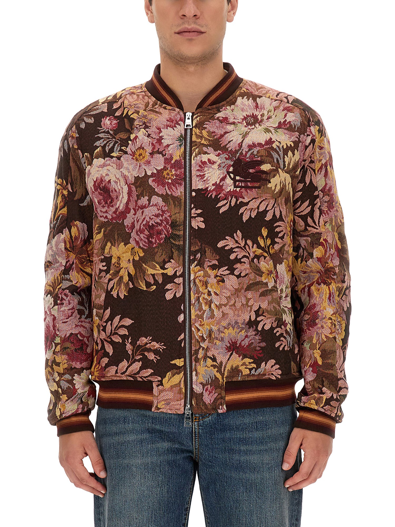 etro floral print bomber jacket