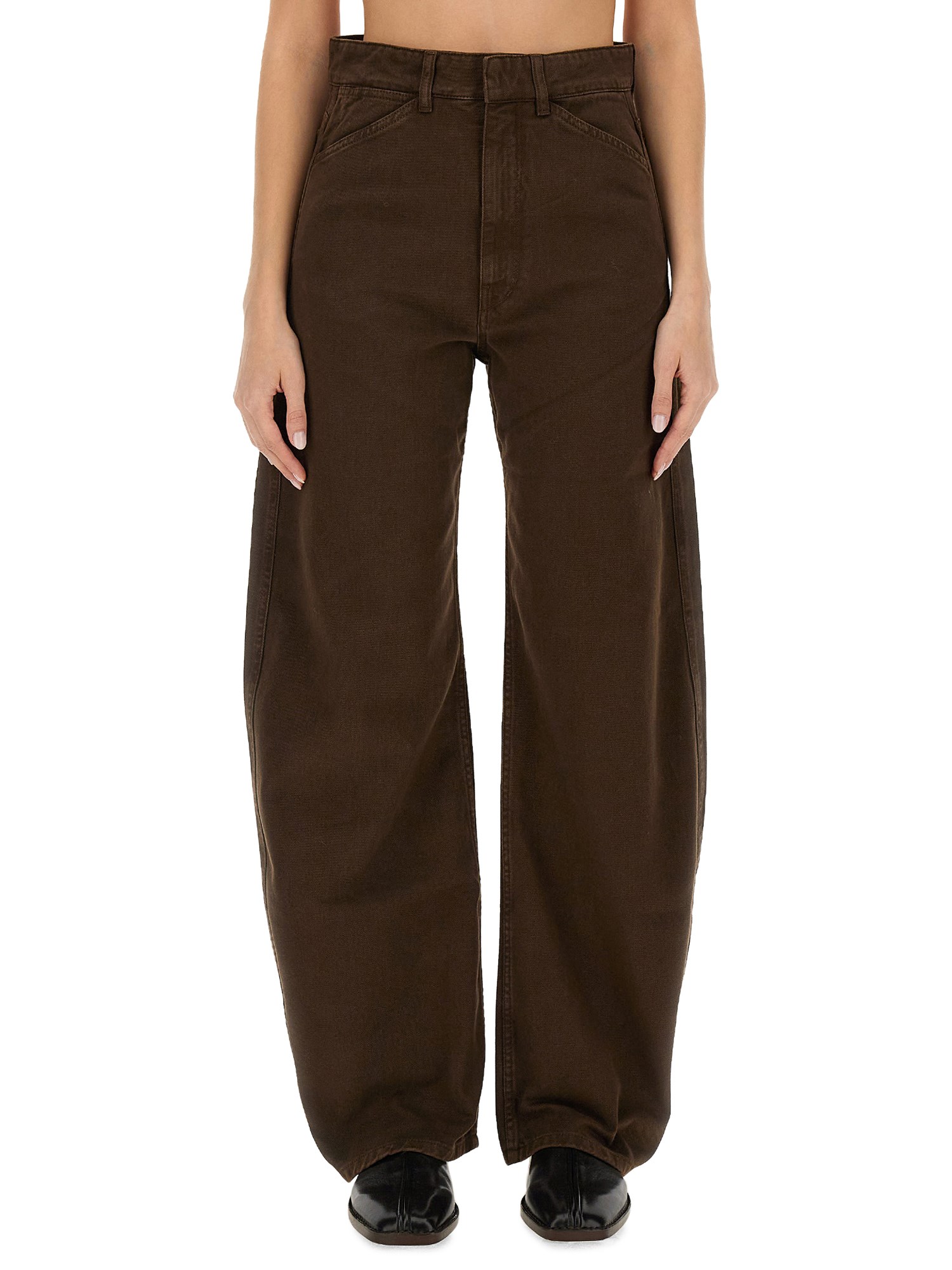 lemaire curved pants