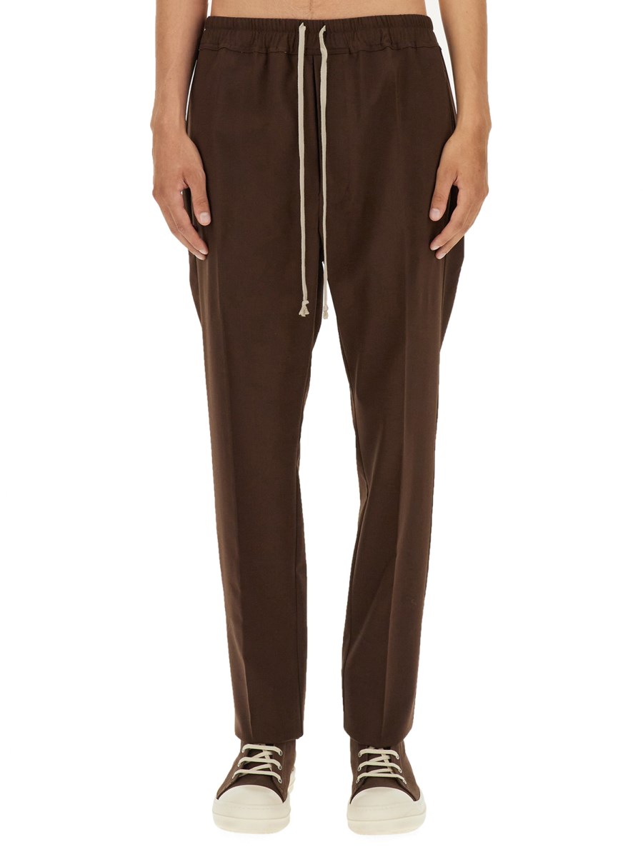 RICK OWENS PANTALONE DRAWSTRING IN LANA