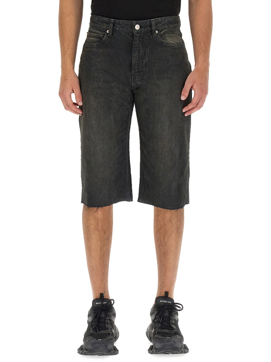 BALENCIAGA SHORT SLIM IN DENIM GIAPPONESE