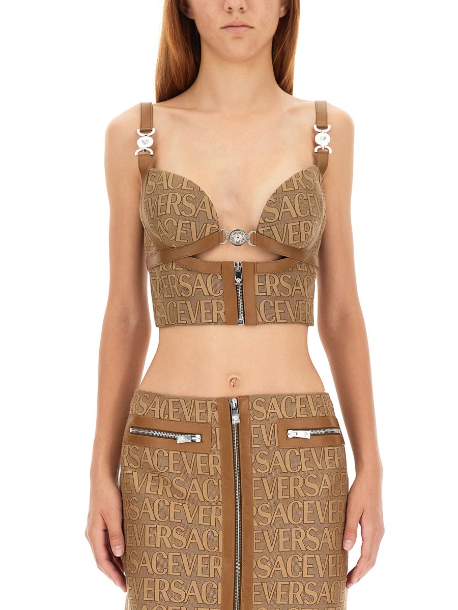 Versace Medusa Bralette top 40 & skirt 42