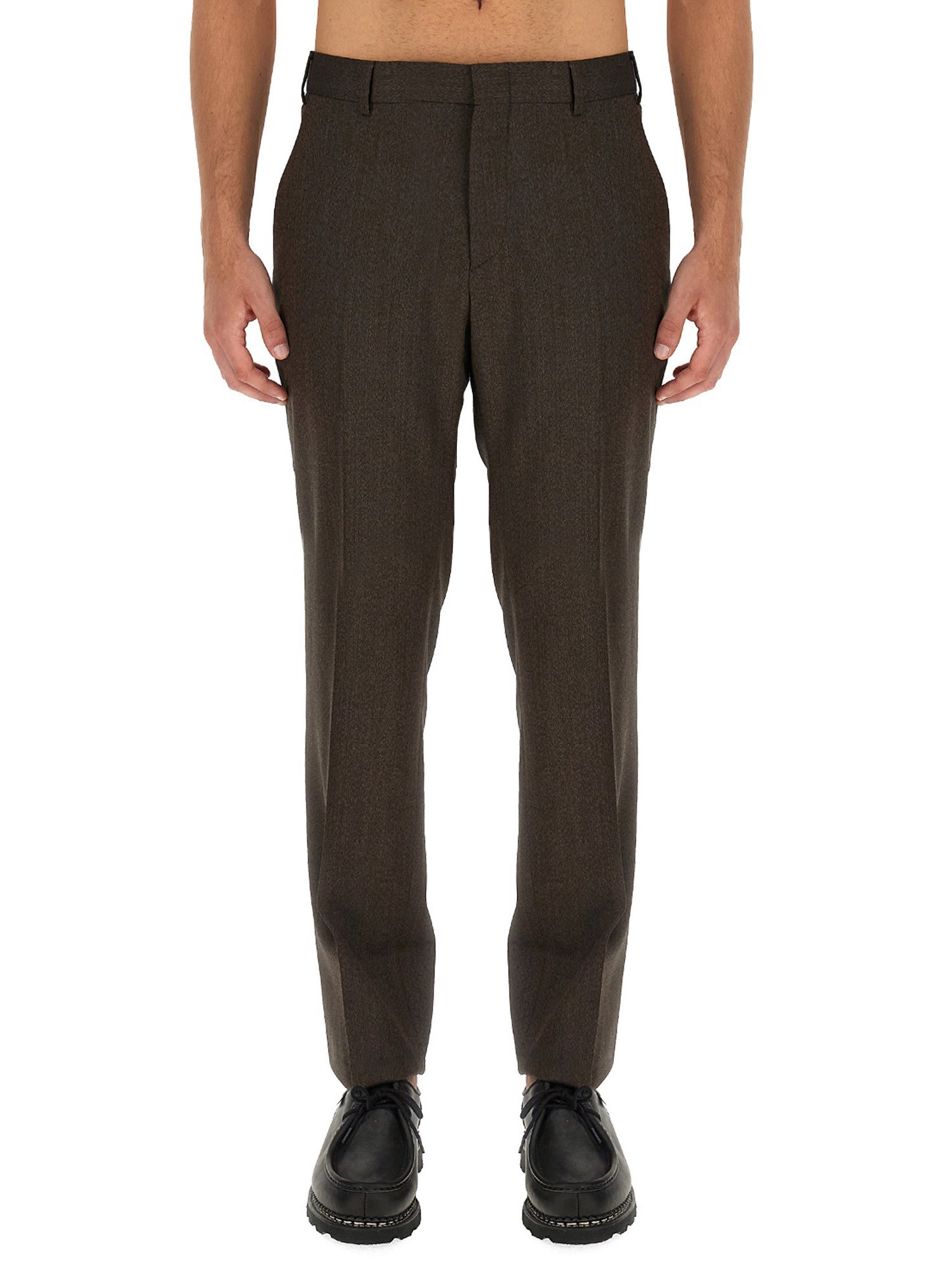 Shop Brioni Pants Pienza In Brown