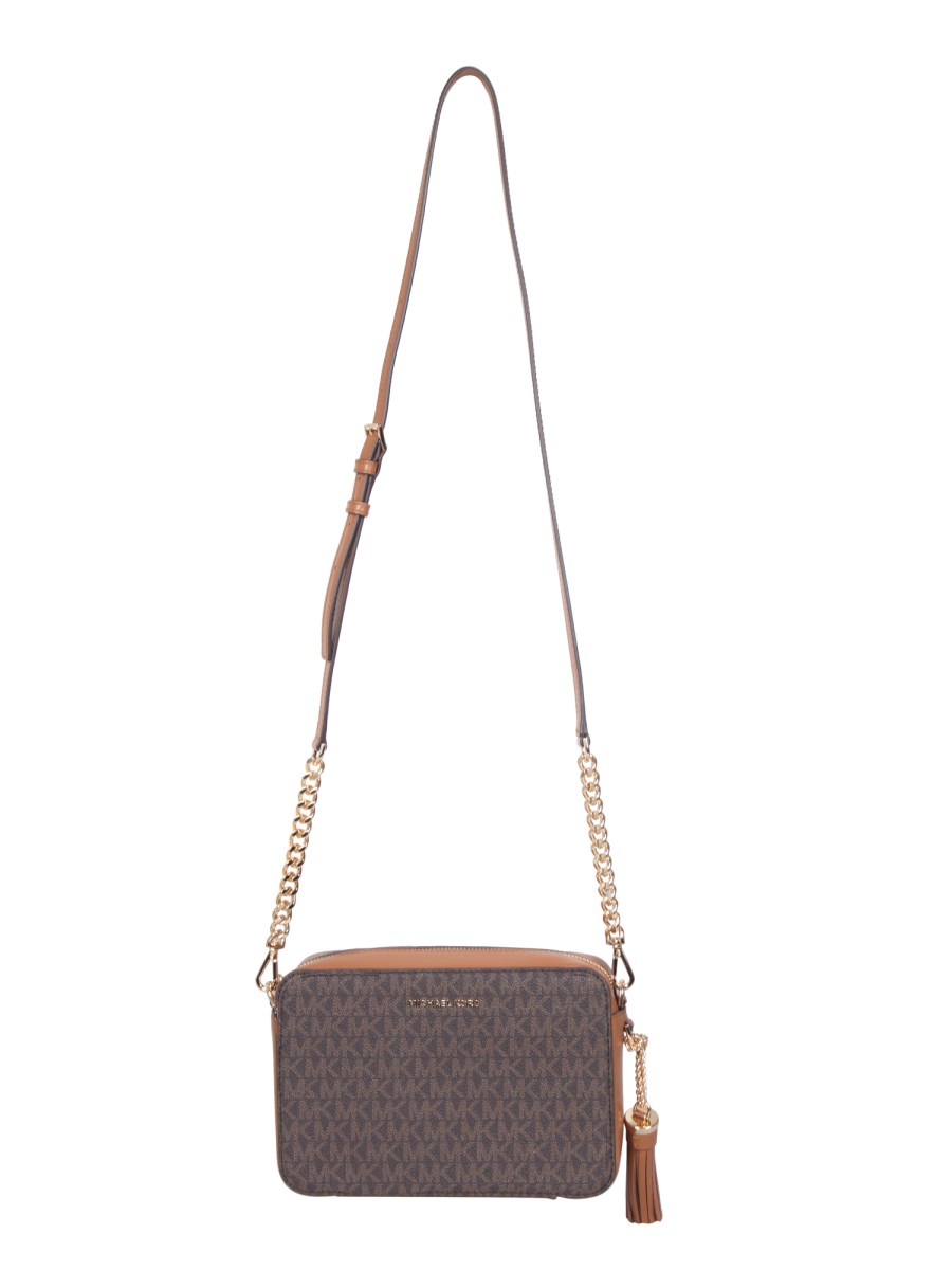 MICHAEL BY MICHAEL KORS BORSA A TRACOLLA "GINNY" MEDIUM IN TELA RIVESTITA