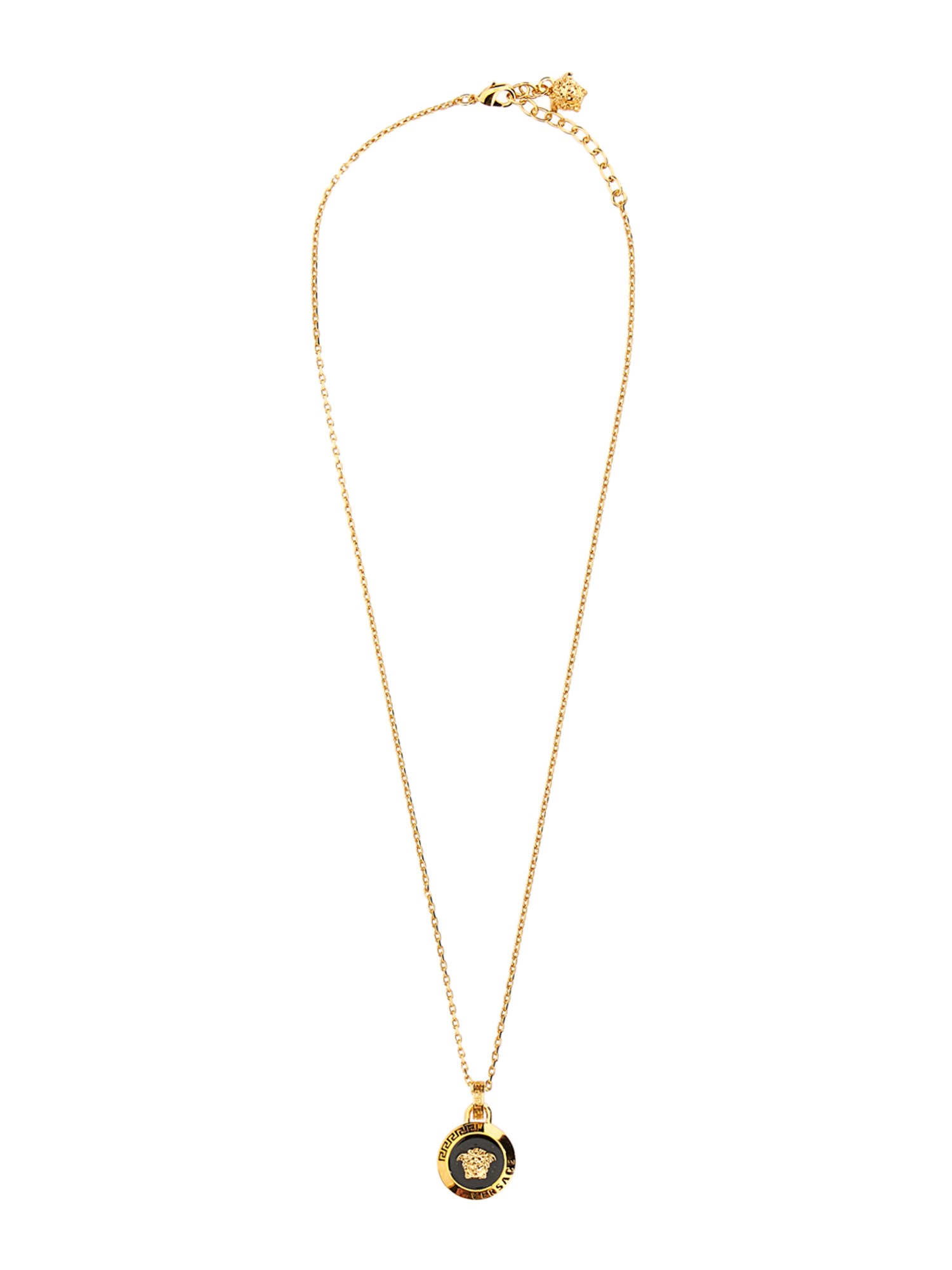 Shop Versace Necklace With Jellyfish In Gold