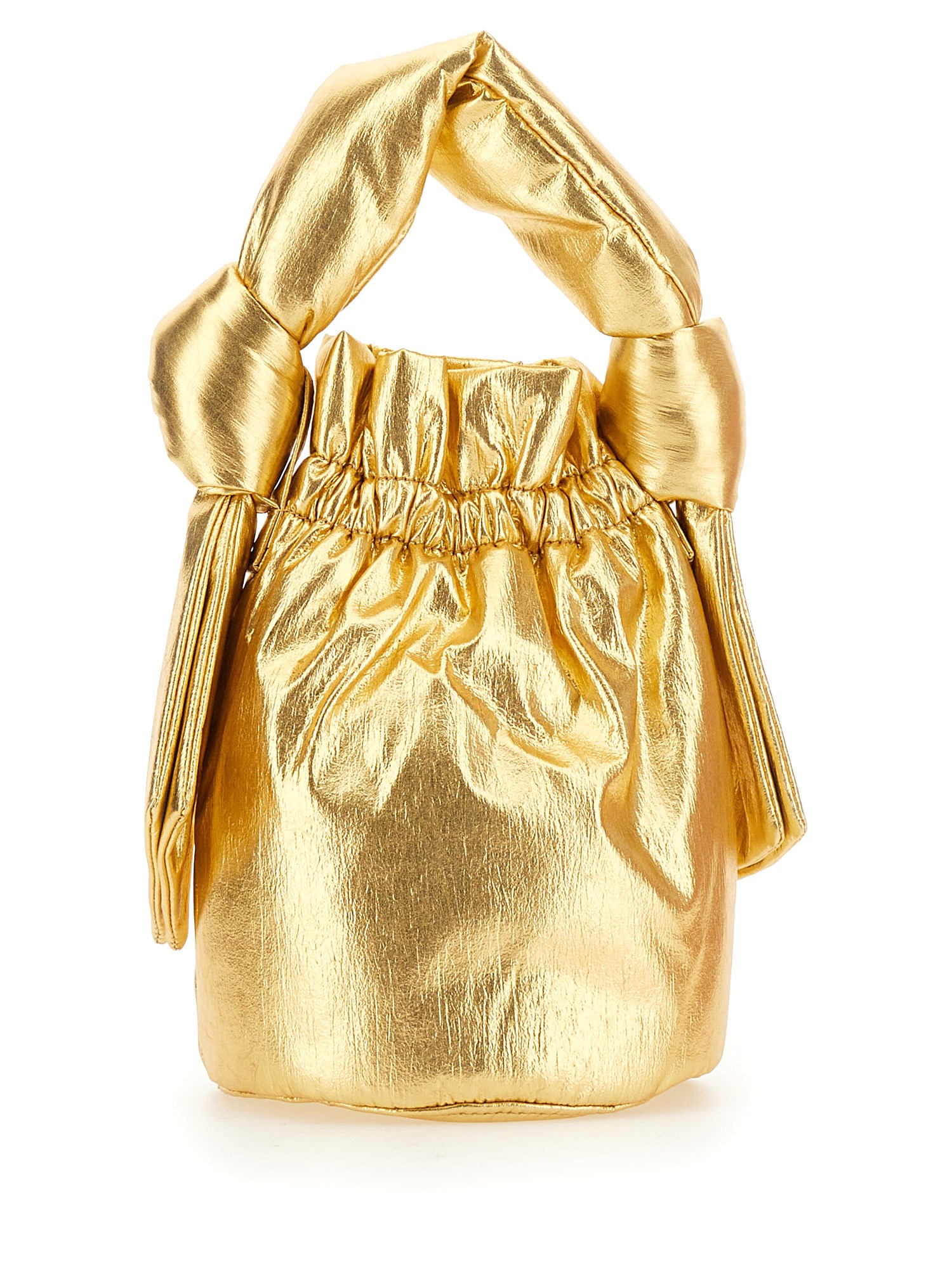 Ganni Lamé Occasion Bag In Gold | ModeSens