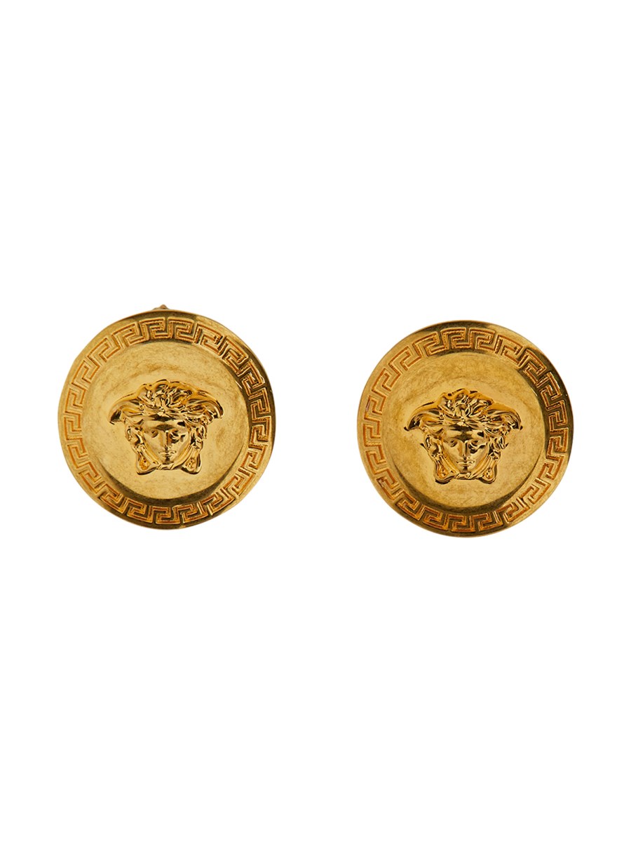 Logo earrings in gold - Versace