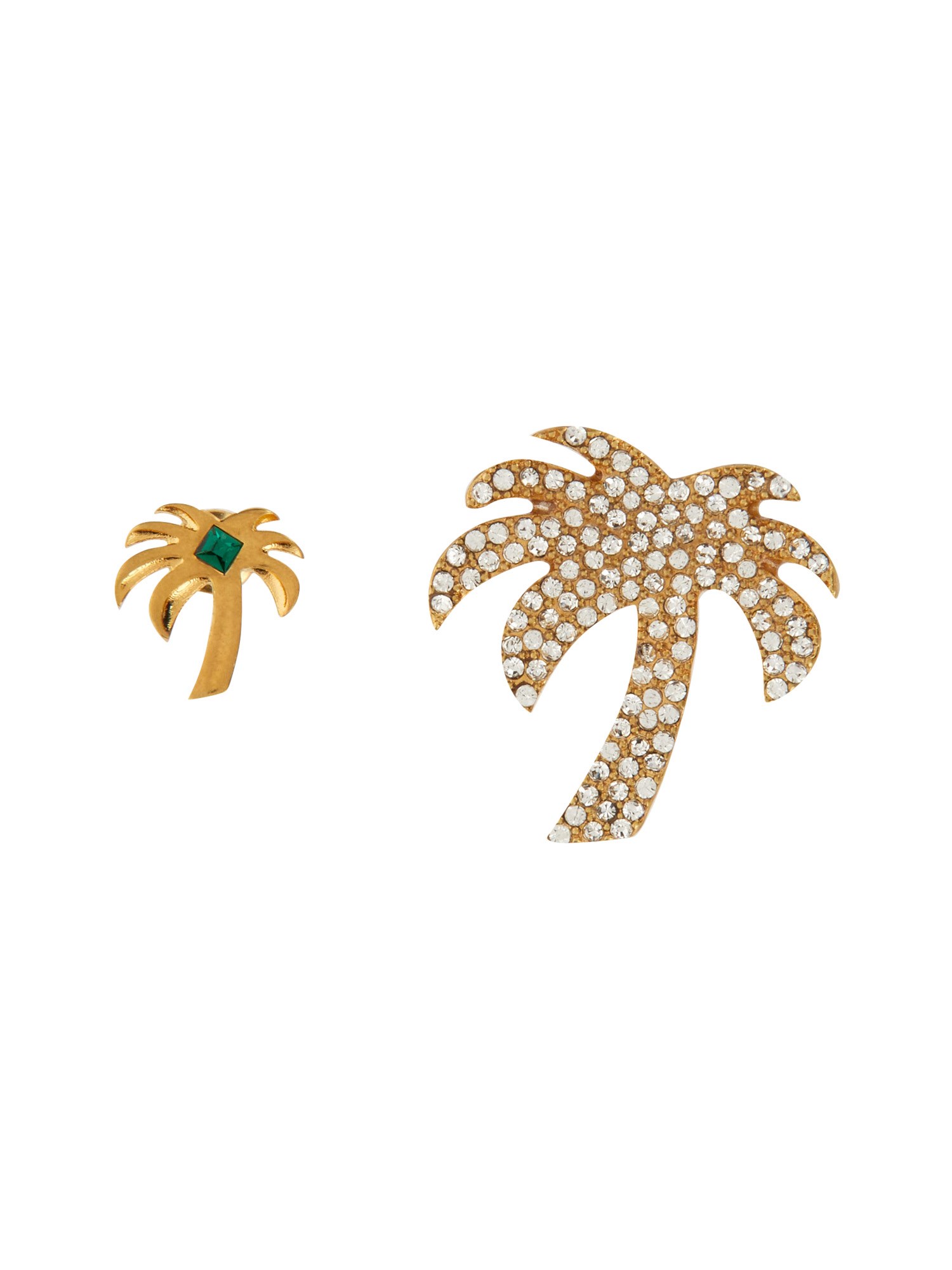 Shop Palm Angels "palm" Earrings In Gold