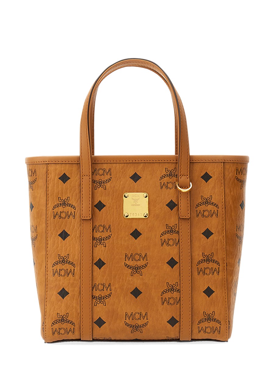 Mcm mini toni shopper in visetos new arrivals