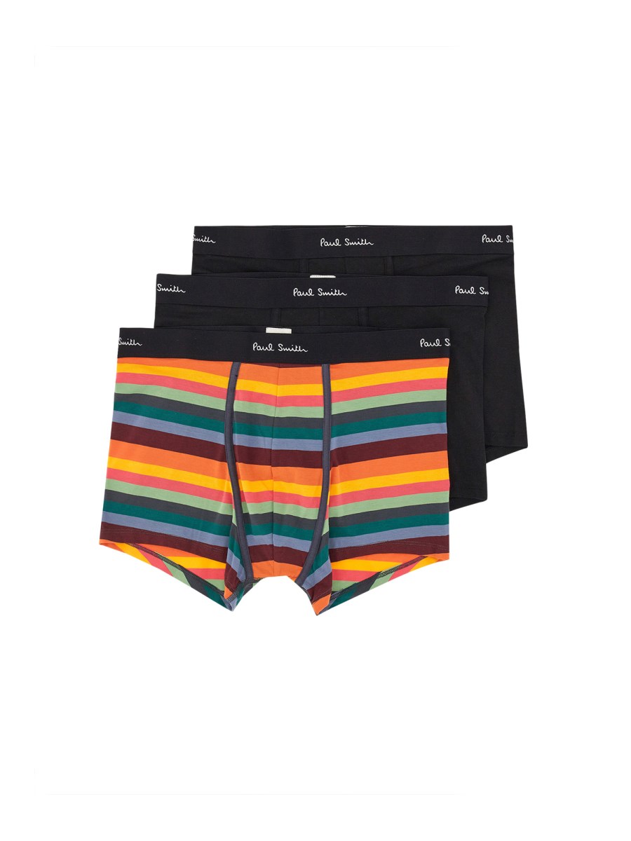 PAUL SMITH CONFEZIONE DA TRE SLIP IN COTONE