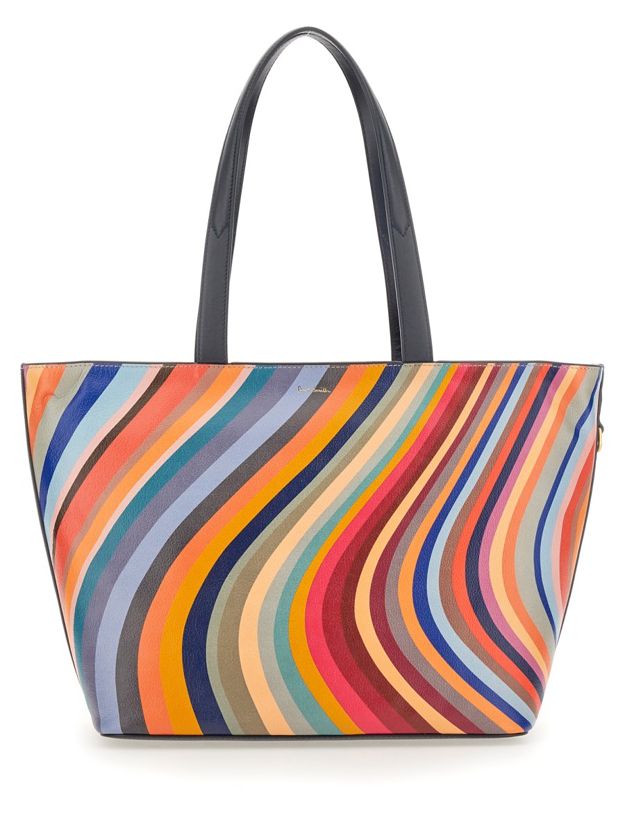 PAUL SMITH - SPRING SWIRL LEATHER SHOULDER BAG - Eleonora Bonucci