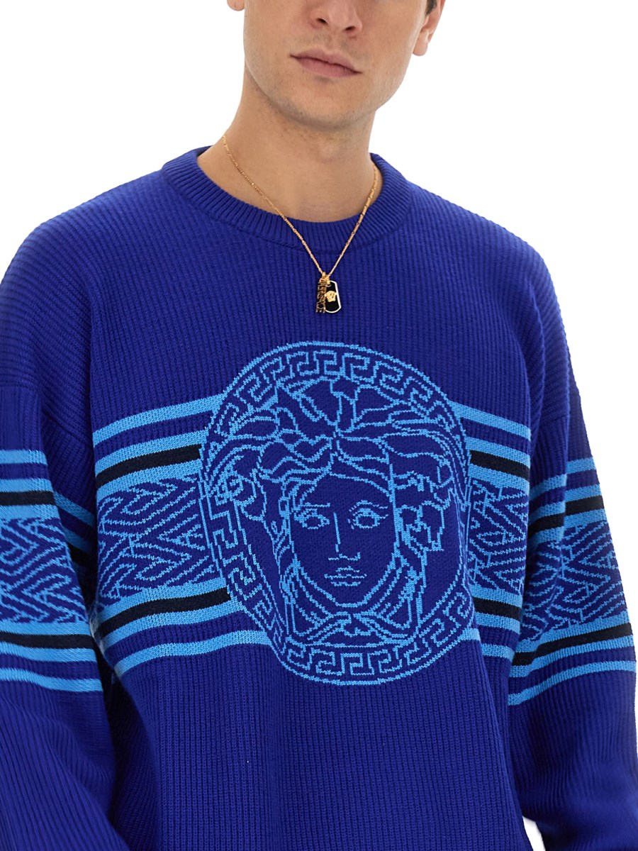 Versace logo discount sweater