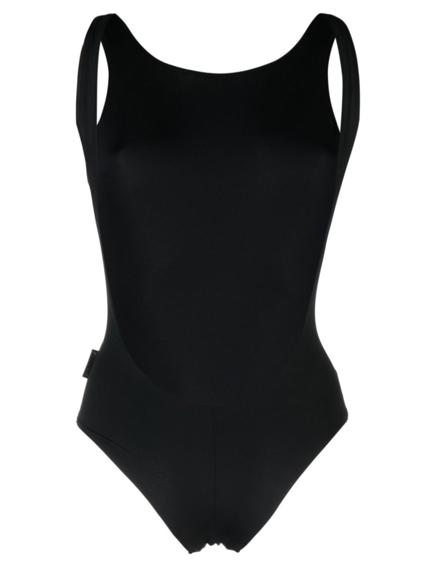 PALM ANGELS - ONE PIECE RIBBED FABRIC SWIMSUIT - Eleonora Bonucci