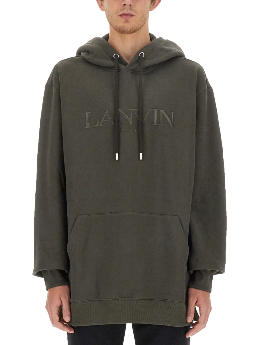 LANVIN FELPA OVERSIZED IN COTONE