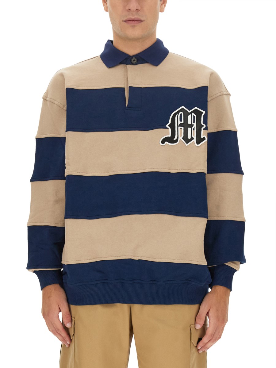 MSGM FELPA IN COTONE CON LOGO