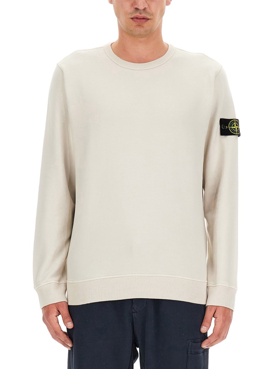 Stone island store cotton sweatshirt