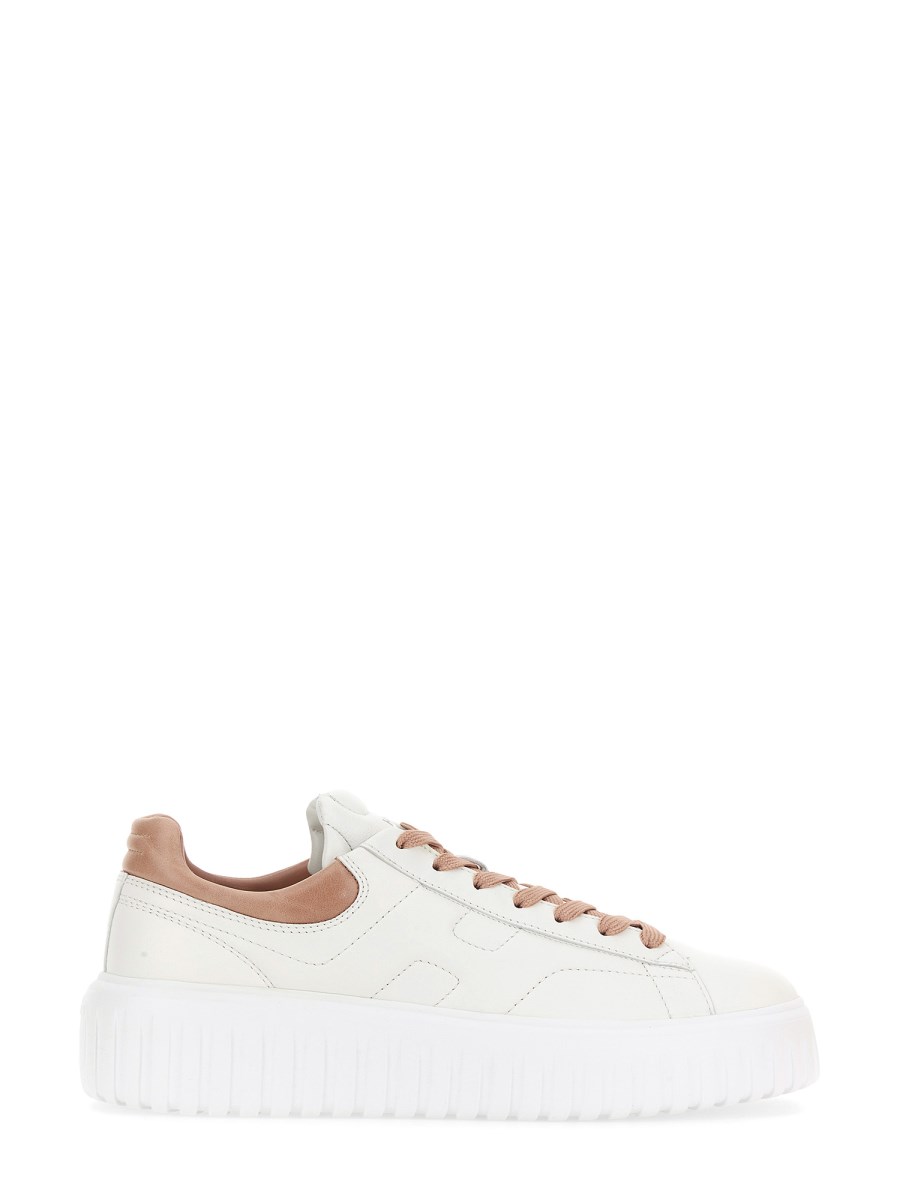 HOGAN LEATHER H STRIPES SNEAKER Eleonora Bonucci