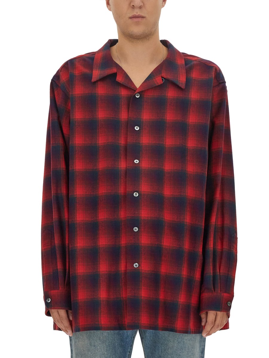 MAISON MARGIELA - WOOL OVERSIZED PLAID PENDLETON SHIRT MAISON MARGIELA - WOOL OVERSIZED PLAID PENDLETON SHIRT