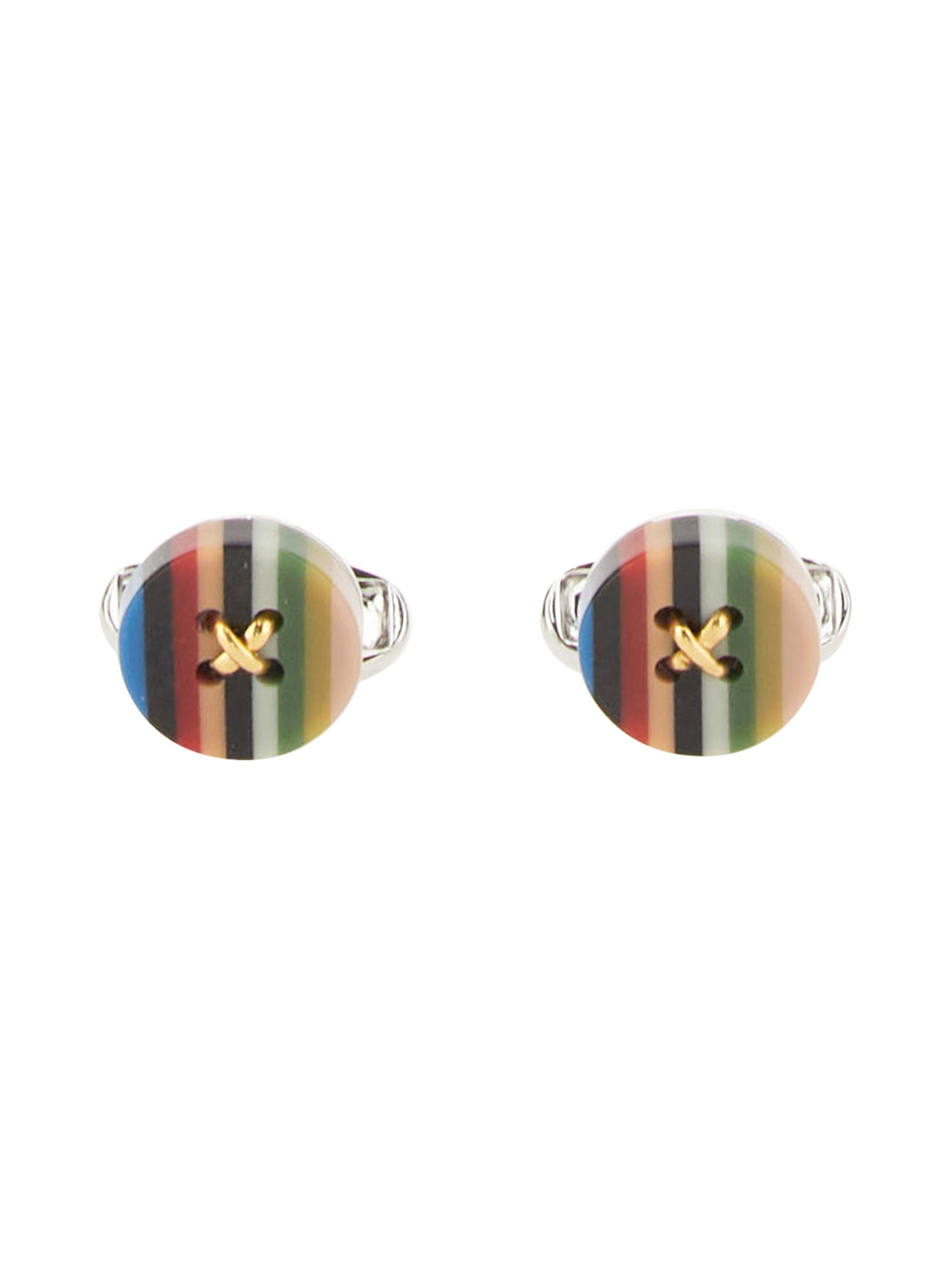 Shop Paul Smith Cufflinks Button Stp In Multicolour