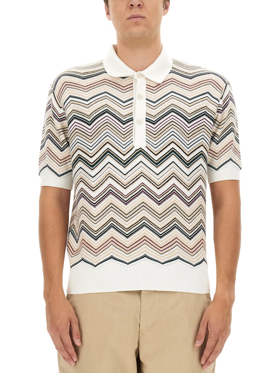 Men's missoni polo clearance sale