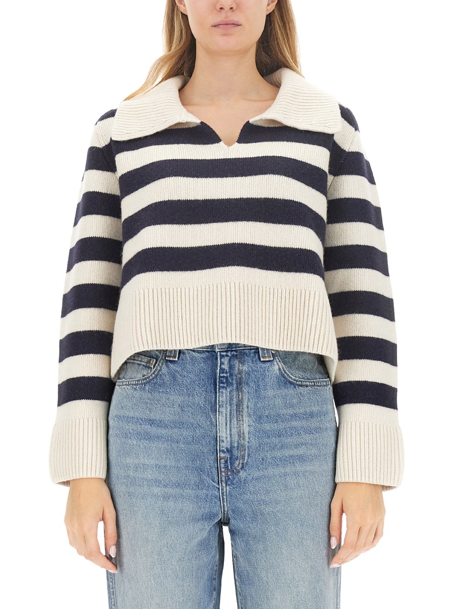 Khaite striped outlet sweater