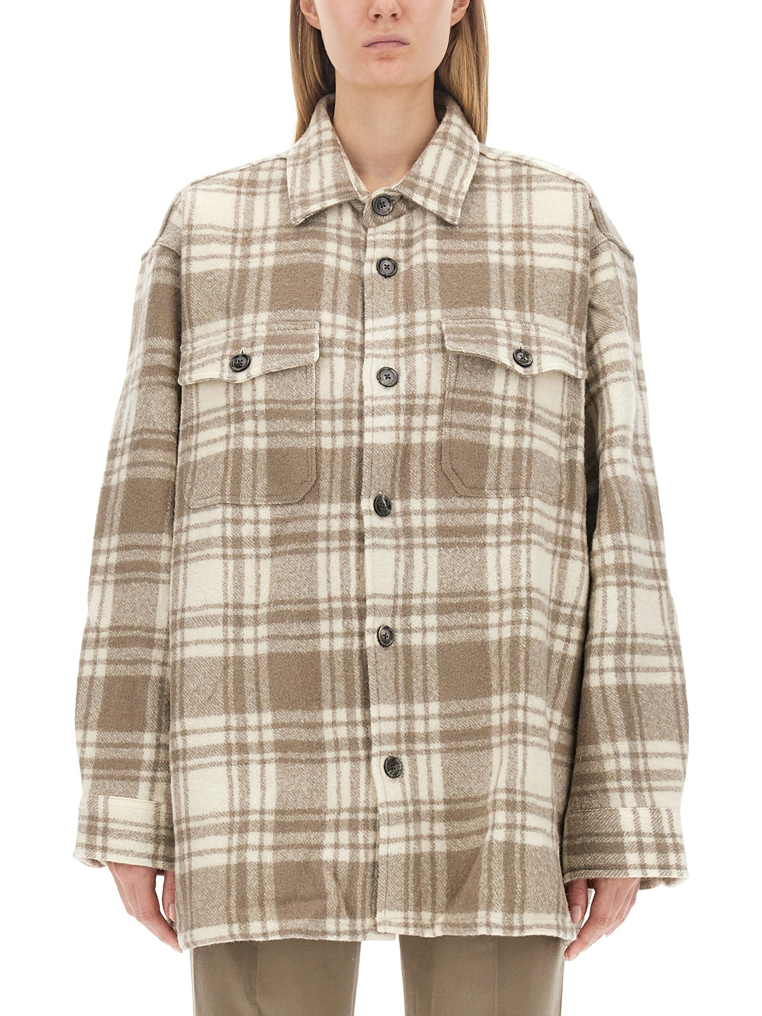 Ami Alexandre Mattiussi Oversize Shirt In Multicolour