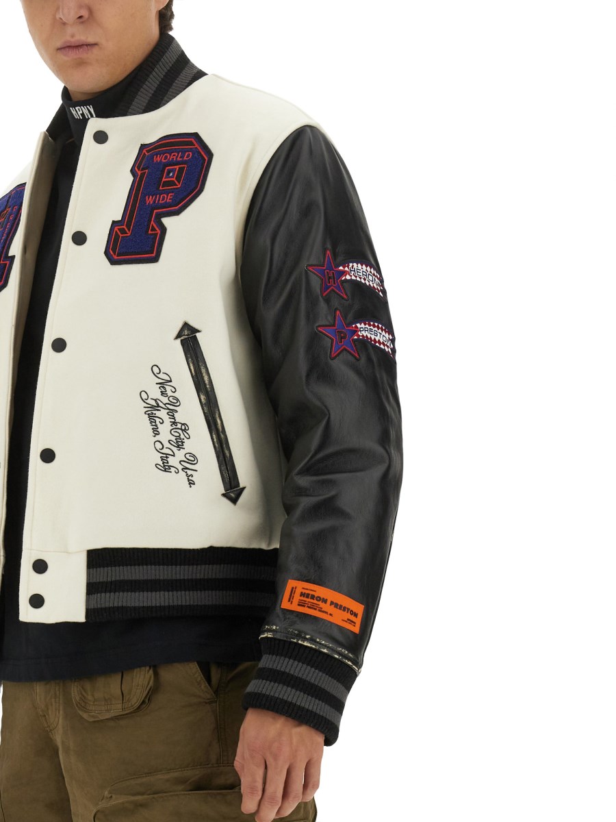 Moto Patches Leather Jkt  HERON PRESTON® Official Site